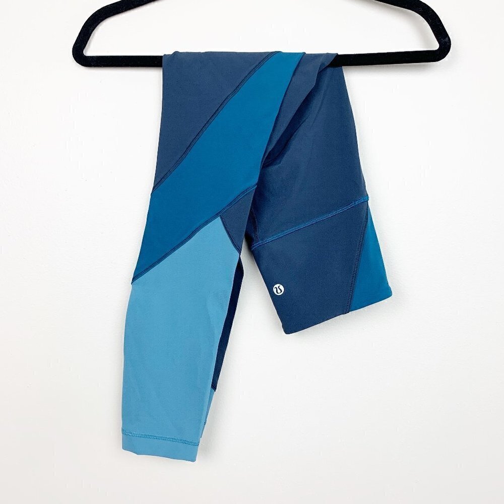 Lululemon Wunder Under High Rise Color Block Tight